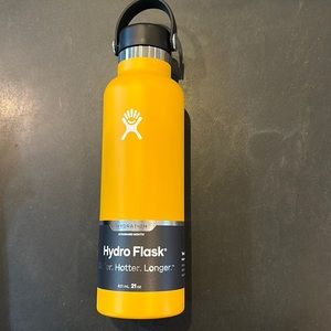 Hydro Flask new with tags. Dark yellow/light orange